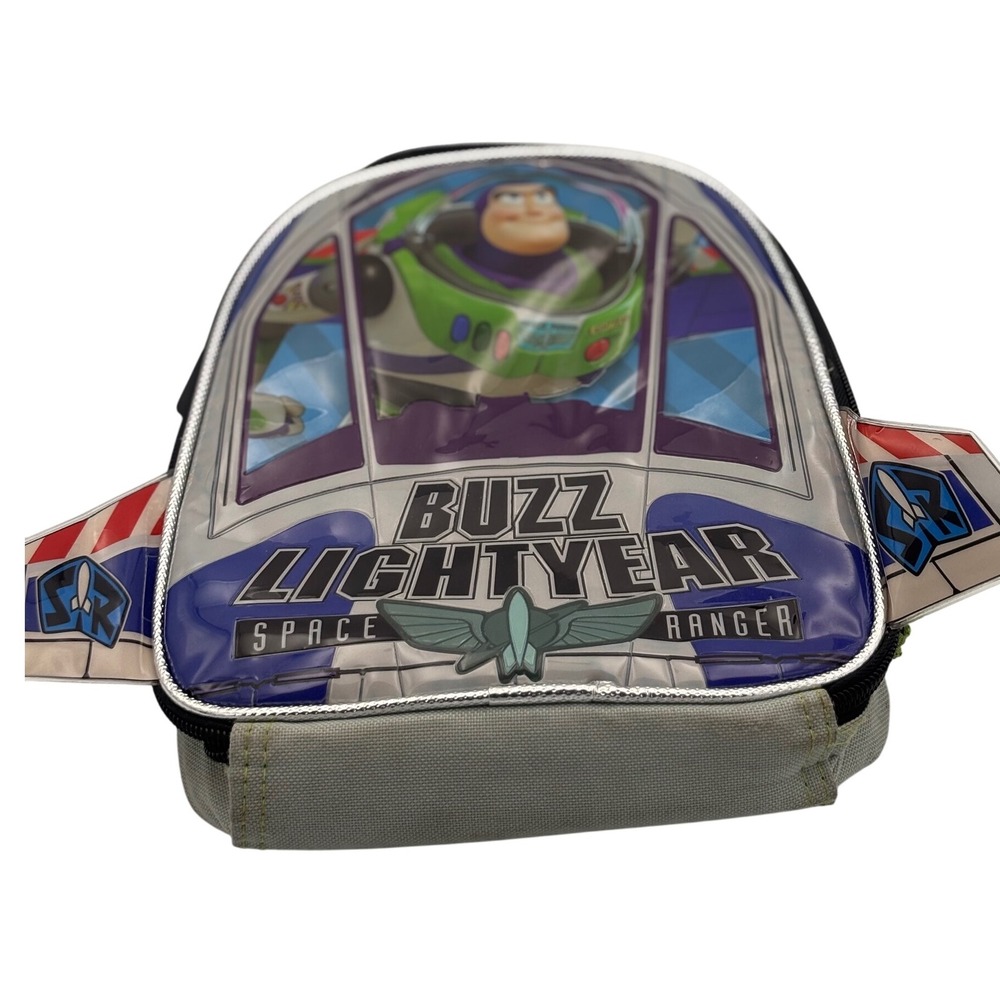 Disney Pixar Toy Story Buzz Lightyear Wings Cut Out Kids Lunch‎ Box Bag Preowned